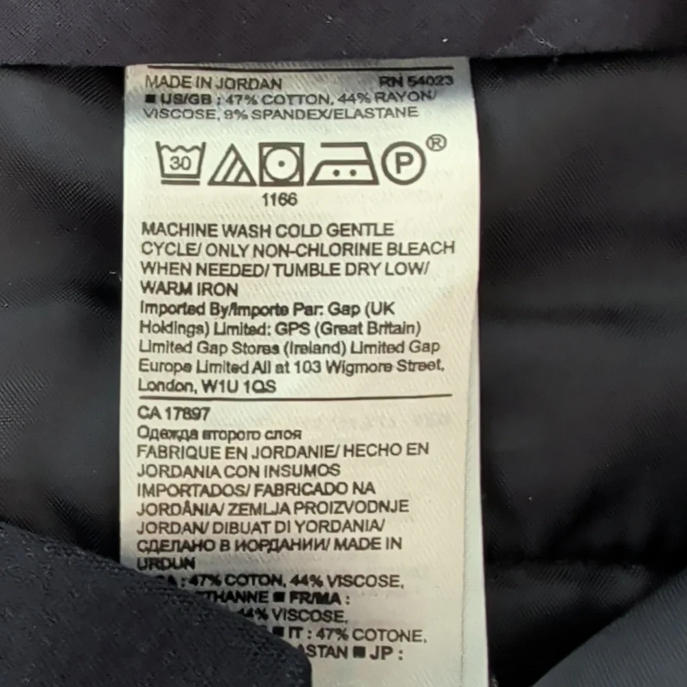 Banana Republic Women's Black Dress Pants "Ryan" 10P - Picture 4 of 6